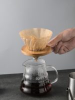 드립 커피포트 세트 필터 커피필터 컵 V60 커피쉐어링 포트 유리 가정용 클라우드 포트 - 이미지 3