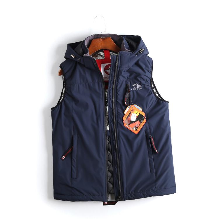 main_601901592939_0-1 외국 무역 오리지널 가을과 겨울 야외 레저 스포츠 두꺼운 따뜻한 면 조끼 다중 포켓 작업복 면 재킷 조끼 남성 재킷 - 이미지 1