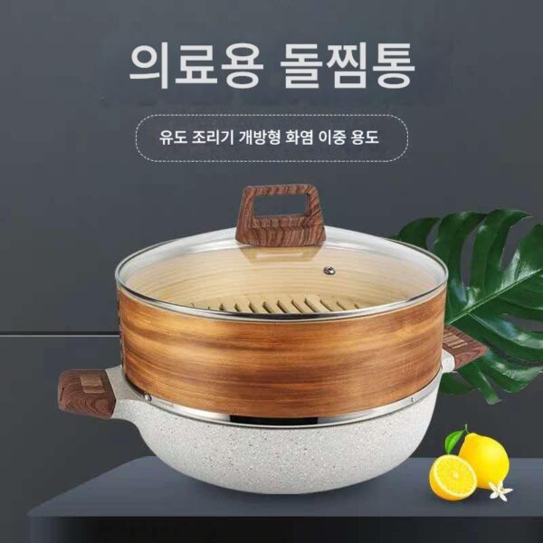 사우나 치킨 냄비 해산물 스튜 냄비 요리 냄비 마이판 돌찜통 올인원 가정용 유도 조리기 전용 상업용 레스토랑 다층