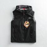 외국 무역 오리지널 테일 상품 남성 겨울 야외 두꺼운 코튼 조끼 후드 방풍 따뜻한 재킷 작업복 코튼 코트 대형 사이즈 - 이미지 2