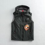 외국 무역 오리지널 테일 상품 남성 겨울 야외 두꺼운 코튼 조끼 후드 방풍 따뜻한 재킷 작업복 코튼 코트 대형 사이즈 - 이미지 3