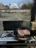 독일 수입 터크팬 야외 스테이크 프라이팬 바베큐 팬 순수 철 무코팅 딥 프라이팬 캠핑 철판 - 이미지 3