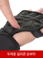 풀업 그립 보호 기능이 있는 피트니스 반손 장갑, 스포츠 손목 보호대, 철봉, 데드리프트, 덤벨, 착용 및 탈의가 간편합니다. - 이미지 3