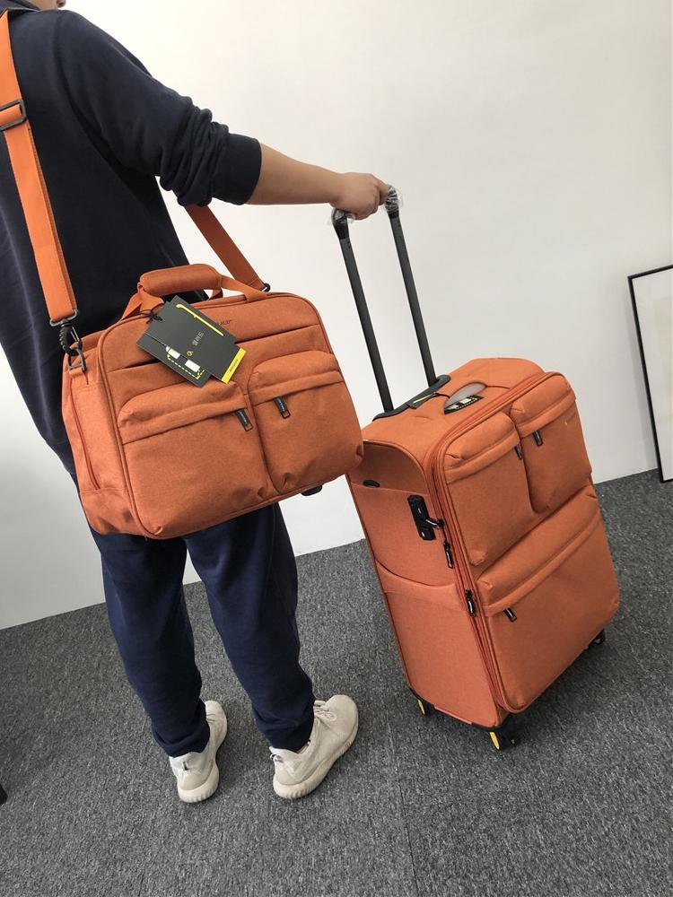 main_605900493387_0-1 수출 여행 가방 트롤리 케이스에 넣을 수 있는 다기능 탑승 가방 싱글 숄더 크로스바디 단거리 짐 가방 엄마와 아이 가방 - 이미지 1