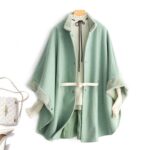 가을, 겨울 신상품, 대형 브랜드, 할인, 캐비닛 철거, 라벨 절단, 해외 무역, 고급 여성복, 꼬리 상품, 느슨한 케이프, 코트, 모직 코트