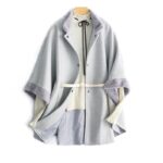 가을, 겨울 신상품, 대형 브랜드, 할인, 캐비닛 철거, 라벨 절단, 해외 무역, 고급 여성복, 꼬리 상품, 느슨한 케이프, 코트, 모직 코트 - 이미지 2