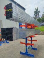 맞춤형 캔틸레버 랙 창고 보관 하드웨어 강철 파이프 알루미늄 브라켓 단면 및 양면 중장비 캔틸레버 랙 - 이미지 3