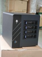 4슬롯 블랙 Synology i3/i5 Feiniu NAS 기가비트 2.5g 네트워크 포트 오디오 및 비디오 개인 클라우드 스토리지 저전력 소모 및 무소음 - 이미지 4