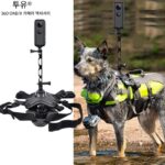 Insta 360onex2X3 파노라마 스포츠 카메라 반려동물 고양이 및 개 가슴 스트랩 백 고정 브라켓 액세서리에 적합