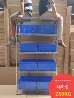 공장 창고 가정용 크롬 와이어 메쉬 선반 다층 선반 스테인리스 스틸 보관 선반 보관 디스플레이 선반 - 이미지 2