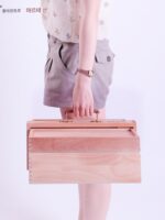 몽마르트 솔리드 우드 유화 상자 대형 3단 휴대용 페인팅 도구 상자 다기능 접이식 스케치 보관함 - 이미지 5