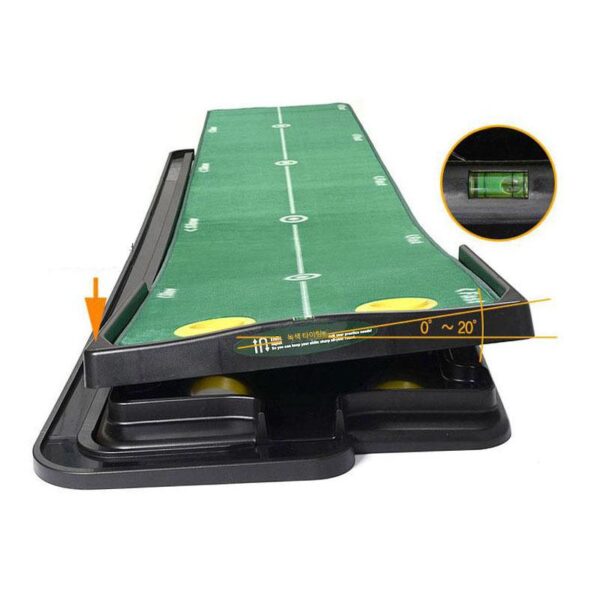 사무실 및 실내 퍼팅 그린 연습 용품에 적합한 조절식 경사로가 있는 한국산 벨벳 골프 퍼팅 연습 도구