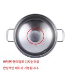 둥근 바닥 수프 냄비 오목 유도 쿠커 특수 냄비 스테인리스 스틸 가정용 핫팟 뾰족한 바닥 찜통 수프 숟가락 체 포함 - 이미지 5