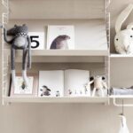 스웨덴 스트링 벽걸이 선반 금속 선반 신발장 잡지 층 벽걸이 책장 거실 선반 - 이미지 3