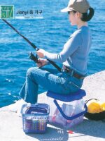 일본 수입 다기능 버킷 야외 시트 낚시 버킷 자동차 보관 상자 스탠딩 세차 버킷 더블 버킷