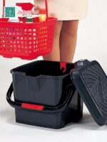 일본 수입 다기능 버킷 야외 시트 낚시 버킷 자동차 보관 상자 스탠딩 세차 버킷 더블 버킷 - 이미지 2