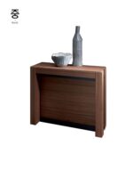 Manutti Nordic 솔리드 우드 다이닝 테이블 접이식 접이식 직사각형 8인용 심플 소형 아파트 보이지 않는 테이블과 의자 조합 - 이미지 5