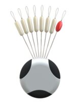 경쟁력 있는 7+1 낚시 블랙핏 인비저블 고품질 실리콘 스페이스 빈 박스 원통형 대형 초단선 라인 세트 액세서리 - 이미지 4