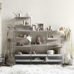 스웨덴 스트링 벽걸이 벽선반 아이언 아트 다층 책장 거실 TV 벽걸이 브라켓 무료 조합 - 이미지 3