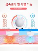 오우니안 레드 블루 라이트 뷰티 기구 컬러 라이트 리쥬비네이션 기구 콜드 앤 핫 아이스 해머 홈 페이셜 콜드 컴프레스 기구 소개 기구 페이스 기구 - 이미지 2