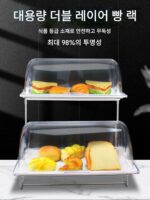 호텔 레스토랑 멜라민 과일 접시 투명 신선도 유지 커버 칸막이 조미료 디저트 랙 차가운 식사 조리된 음식 절묘한 뷔페 접시 - 이미지 4