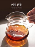 핸드브루 커피 필터 컵 홀더 세트 조합 금속 핸드브루 랙 드립 랙 클라우드 쉐어링 포트 필터지 - 이미지 4