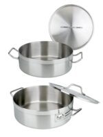 두꺼워진 스테인리스 사이드 스토브 유도 쿠커 범용 핫팟 특수 냄비 상업용 차오산 쇠고기 핫팟 더블 귀 냄비 - 이미지 2