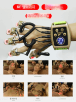 스마트 골드 핑거 마사지기, 요가 개인 교습 유물, 매직 바즈라 핸드, 마이크로 전류 경락 스마트 핸드 건강 기구