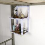 학생 기숙사 화장품 선반 소형 수납 선반 미니 공간 마스터 사물함 하단 침대 벽면 장착