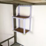 학생 기숙사 화장품 선반 소형 수납 선반 미니 공간 마스터 사물함 하단 침대 벽면 장착 - 이미지 2