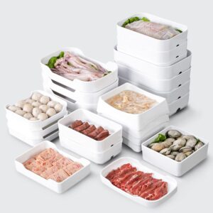 Xiangyuanmei 멜라민 식기 핫팟 스페셜 플레이트 바베큐 플레이트 디너 플레이트 상업용 조리용 접시 반찬