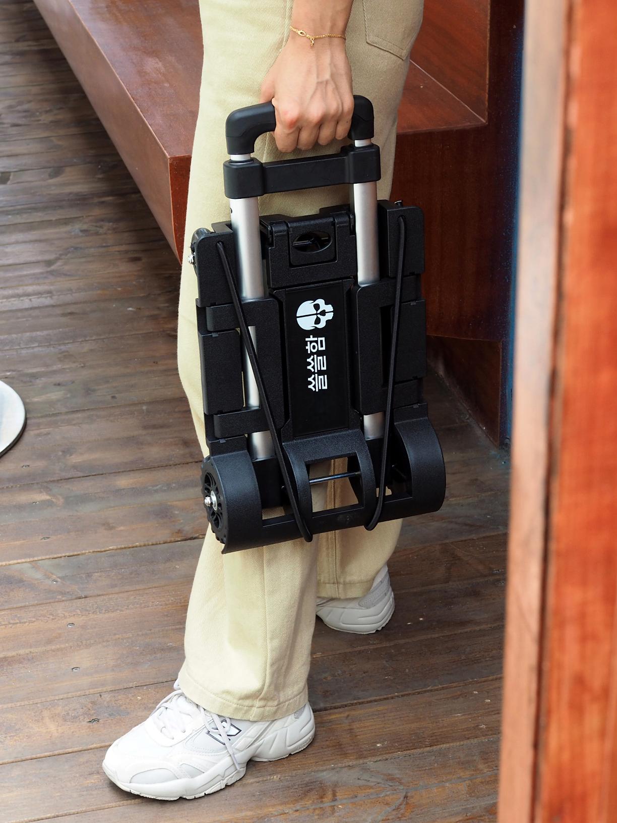 main_619299718635_0-1 Dezòd 휴대용 미니 트롤리 접이식 홈쇼핑, 익스프레스 배송 및 소포 수령을 위한 핸드풀, 가벼운 무게 - 이미지 1