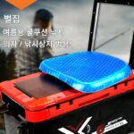 왕하이 낚시 상자 벌집 젤 쿠션 새로운 스타일 시원하고 탄력성 있는 여름 낚시 의자 낚시 상자 좌석 쿠션 보관 가방 포함 - 이미지 3