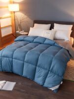 깃털 벨벳 이불 코어 봄과 가을 이불 겨울 두꺼운 따뜻한 겨울 침구 싱글 학생 더블 사계절 이불 - 이미지 3