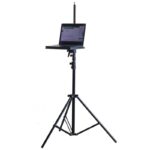 범용 클립온 스탠딩 리프트 노트북 트레이 모바일 컴퓨터 스탠드 데스크 방열 회전 베이스 사운드 카드 트레이 - 이미지 2