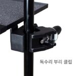 범용 클립온 스탠딩 리프트 노트북 트레이 모바일 컴퓨터 스탠드 데스크 방열 회전 베이스 사운드 카드 트레이 - 이미지 3