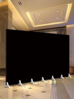 블랙, 화이트, 블루, 핑크 라이브 방송 앵커 배경 화면 파티션 벽 심플 모던 솔리드 컬러 흑백 화면 - 이미지 5