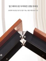 접이식 책상 책장 통합 미국 거실 코너 조합 책장 견고한 나무 홈 텔레스코픽 컴퓨터 책상 서재 - 이미지 3