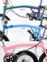 Jiachizhuo 티타늄 합금 접이식 자전거 오리지널 사이즈 소형 천 프레임 티타늄 천 빔 자전거 액세서리 - 이미지 2