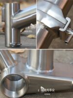 Jiachizhuo 티타늄 합금 접이식 자전거 오리지널 사이즈 소형 천 프레임 티타늄 천 빔 자전거 액세서리 - 이미지 5