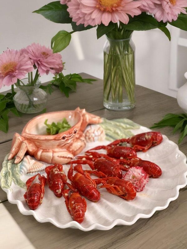 수출 오리지널 FF 유럽 쉘 세라믹 조미료 접시 소스 접시 저녁 접시 간식 접시 야채 접시 만두 접시 새우 접시