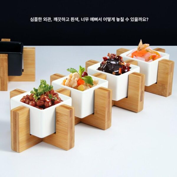 호텔 크리에이티브 레트로 스몰 볼 세라믹 스퀘어 컵 예술적 컨셉 콜드 디시 플레이팅 콜드 디시 스낵 플레이트 레스토랑 스페셜 식기