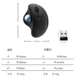 정품 Logitech M570/M575 무선 트랙볼 핸드헬드 마우스 인체 창의적 CAD 도면 안티 마우스 손 - 이미지 3