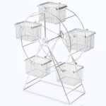 크리에이티브 식기 스테인리스 스틸 5개 바구니 관람차 감자튀김 바구니 식품 디스플레이 랙 배치 호텔 레스토랑 튀긴 닭고기 간식 바구니 - 이미지 2