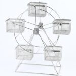 크리에이티브 식기 스테인리스 스틸 5개 바구니 관람차 감자튀김 바구니 식품 디스플레이 랙 배치 호텔 레스토랑 튀긴 닭고기 간식 바구니 - 이미지 3