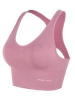 [신상] 앤런 와이드 스트랩 스포츠 브라 여성용 방진 런닝 개더드 요가 조끼 아름다운 등 브라 - 이미지 5