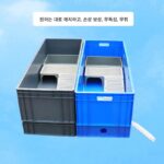 하단 줄 거북이 상자 거북이 탱크 번식 상자 태양 테라스 빌라 배수 플라스틱 초대형 물고기 탱크 수족관이 있는 집 - 이미지 3