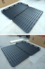 오프로드 여행용 범용 루프 플랫폼 텐트 베이스 접이식 수하물 프레임 수하물 선반 맞춤형 알루미늄 합금 플랫 레이어 - 이미지 3