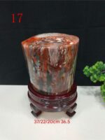 무료 배송 천연 신장 석화목 화석 돌 장식용 돌 거실 현관 사무실 이사 선물 장식품 - 이미지 5