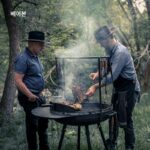 BAREBONES 야외 난방 화로 미국산 나무 모닥불 장비 캠핑 바베큐 랙 다기능 바베큐 스토브 - 이미지 3